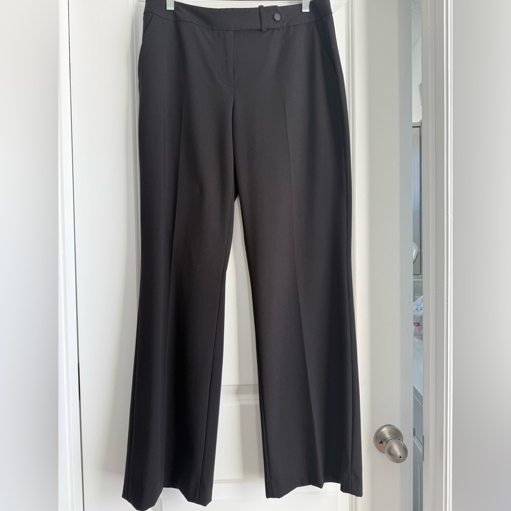 Calvin Klein Black Wide Leg Trousers with Elegant Style